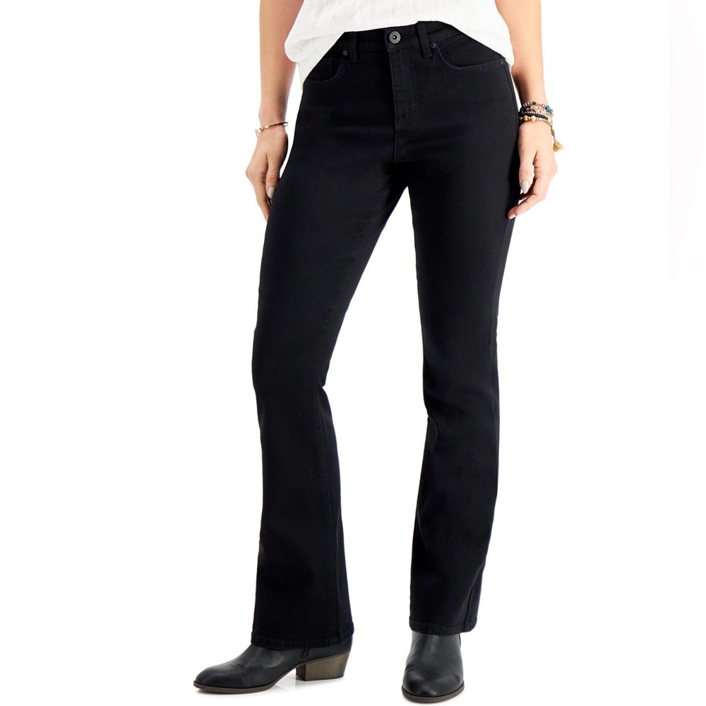 Style & Company Curvy Bootcut Jeans Black
